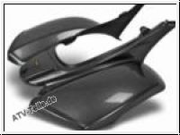 Rear Fender Gloss Carbon Fiber Look Black fr KFX700, Mod. 04-07