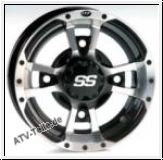Alufelge S&S112 Sport 10x8 4/110 3+5 machined w/black