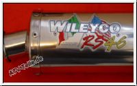 Sportauspuff fr Adly Sporty 150 aus Edelstahl E3, von Wileyco