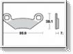 Scheibenbremsbelag MCB619/LMP242ST mit ABE