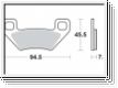 Scheibenbremsbelag MCB773SI/LMP422OR mit ABE