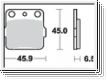 Scheibenbremsbelag MCB554SI/LMP184OR mit ABE