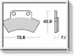 Scheibenbremsbelag MCB668SI/LMP317OR mit ABE