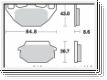 Scheibenbremsbelag MCB712/LMP349ST mit ABE