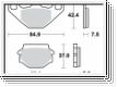 Scheibenbremsbelag MCB523SI/LMP146OR mit ABE