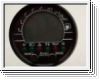 Tachometer und Drehzahlmesser mit Kraftstoffanzeige, Alu schwarz